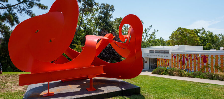 Mark di Suvero Shadow and Its History exhibit at the San Luis Obispo Museum of Art on August 13, 2021 in San Luis Obispo, CA.