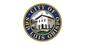 Emblem for the City of San Luis Obispo. Central image of Mission San Luis de Tolosa