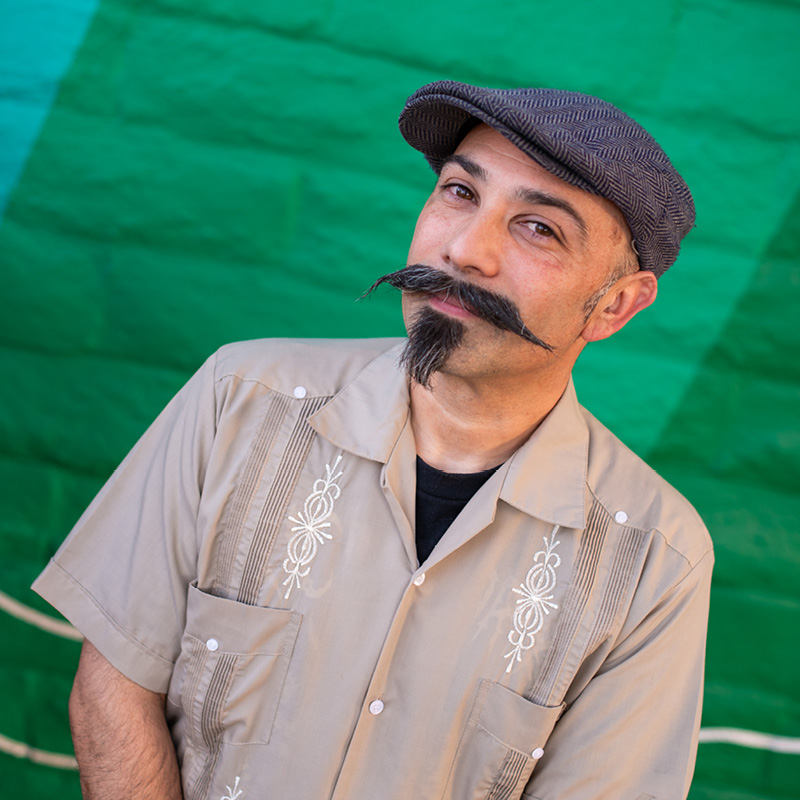 Photo of SLOMA Preparator Alonso Castañeda
