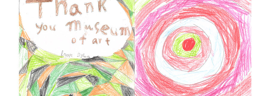 A thank you letter written by a young visitor