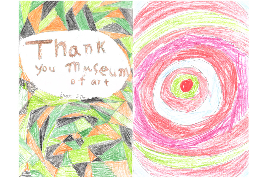 A thank you letter written by a young visitor