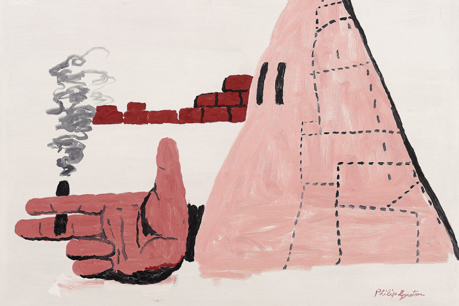 A cartoonish person in a hood smoking a cigar